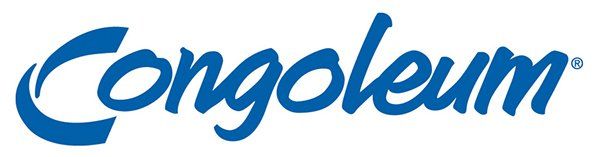 Congo l e u m blue logo with stylized text on a white background