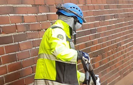 Man in safety gear