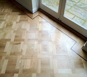 Sanded patterned floor