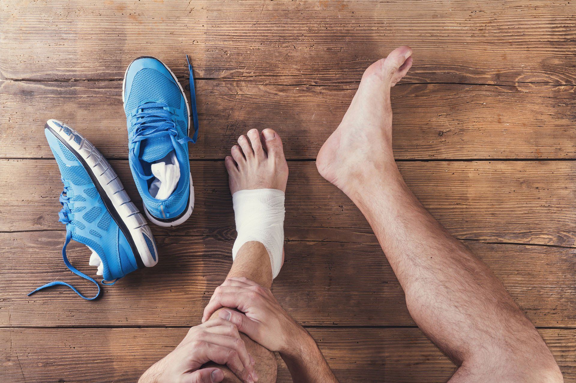 Man with Injured Foot — Alexander City, AL — C & M Enterprise, Inc.