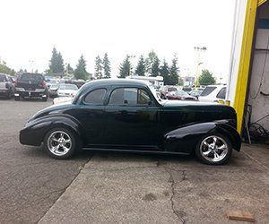 Classic Car Mufflers — Dark Colored Car in Everett, WA Classic Car Mufflers — Dark Colored Car in Everett, WA
