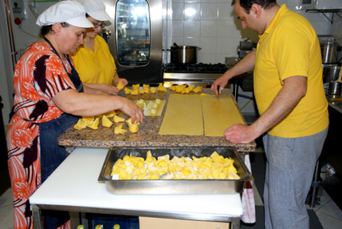 Produzione di pasta ripiena