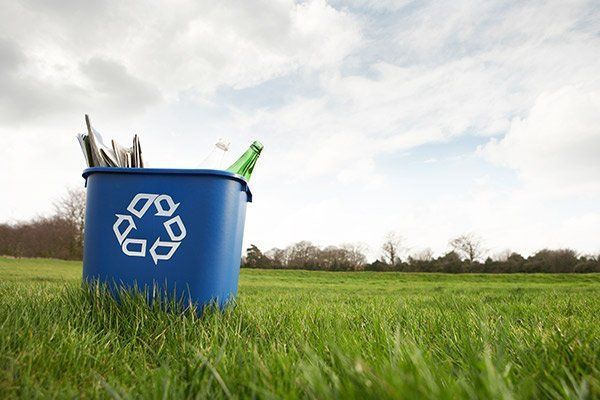 Blue Recycled Bin — South Plainfield, NJ — Total Trash Removal Blue Recycled Bin — South Plainfield, NJ — Total Trash Removal