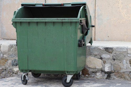 Opened Green Dumpster — South Plainfield, NJ — Total Trash Removal