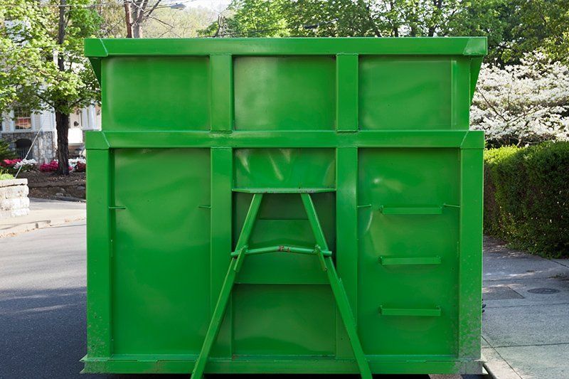 Green Dumpster — South Plainfield, NJ — Total Trash Removal Green Dumpster — South Plainfield, NJ — Total Trash Removal