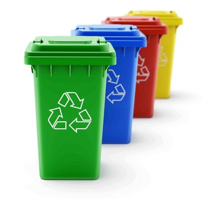Assorted Color Recycle Bins — South Plainfield, NJ — Total Trash Removal Assorted Color Recycle Bins — South Plainfield, NJ — Total Trash Removal