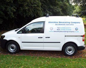 white mobile van