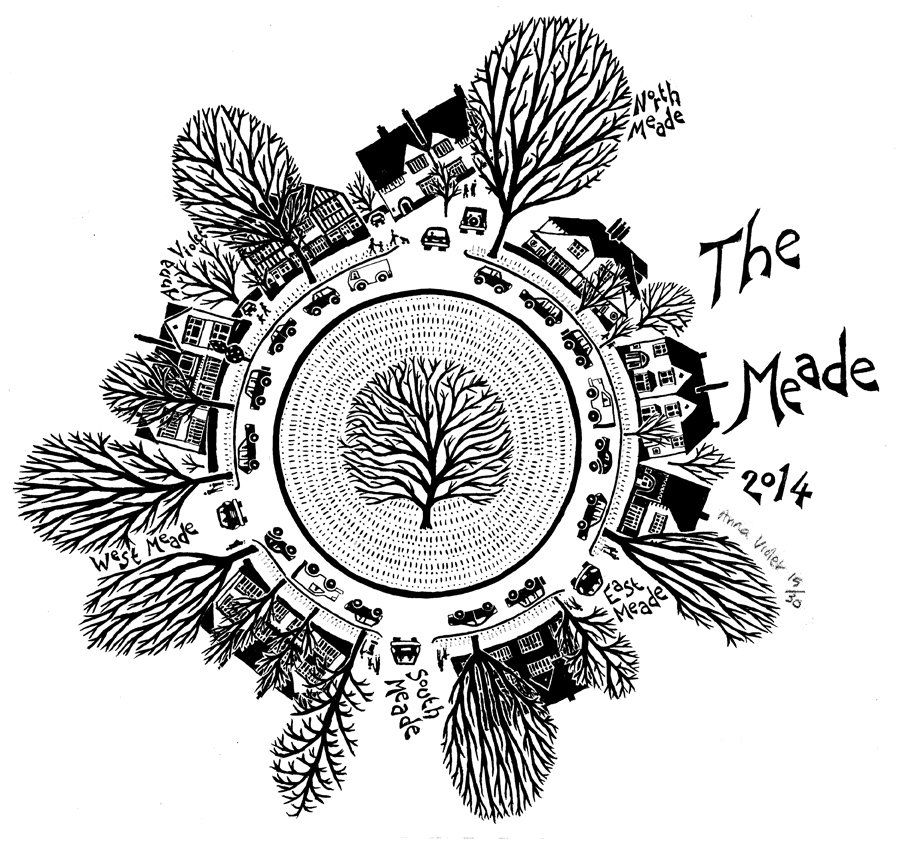 anna violet illustrator, black and white, manchester, circle, chorlton, manchester, commissions, 