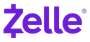 Zelle logo in purple text with a registered trademark symbol