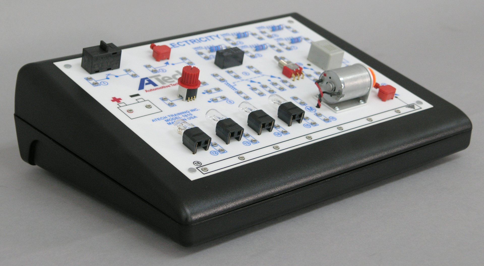 A black and white electronic device with the word a on it