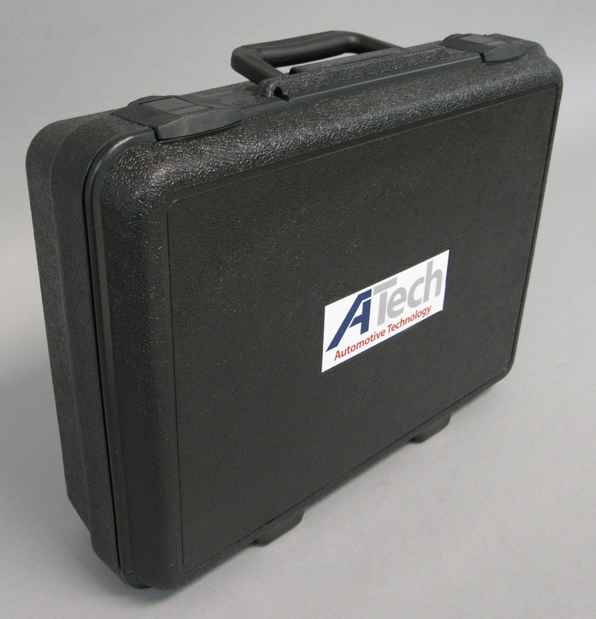 A black case with a tech logo on it