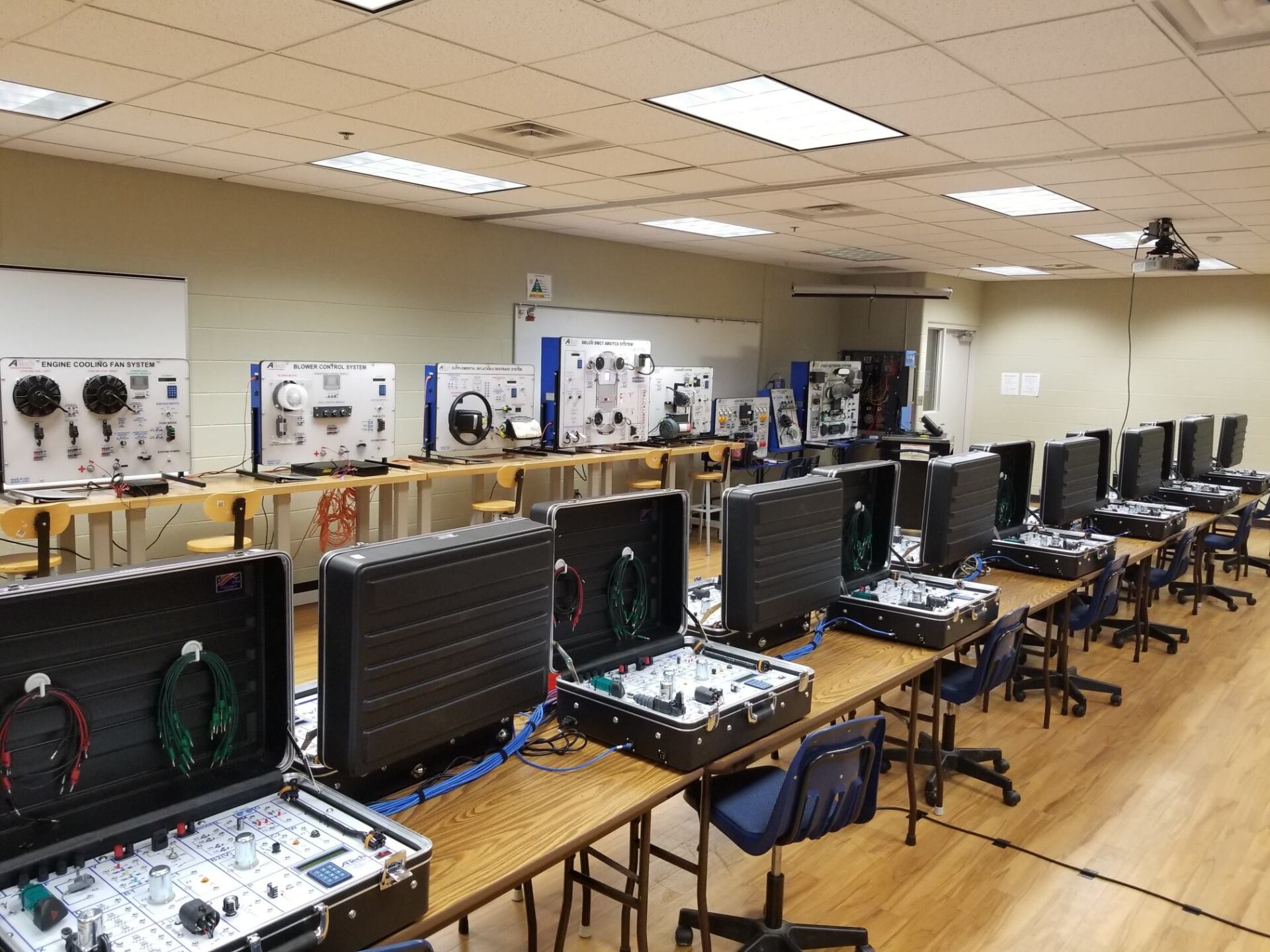 A large room filled with lots of computers and electronics