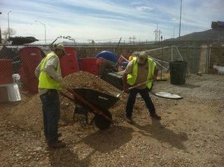 Irrigation Service — Two Workers Collecting Soil in El Paso, TX Irrigation Service — Two Workers Collecting Soil in El Paso, TX