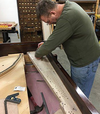 Bannar's Piano Service's project in progress
