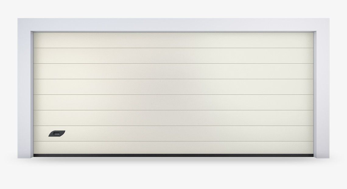 portone sezionale beige