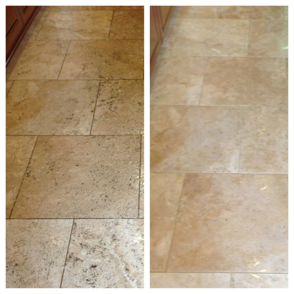 Newly Cleaned Orange Ceramic Tiles — Cordova, TN — Roto Clean Newly Cleaned Orange Ceramic Tiles — Cordova, TN — Roto Clean
