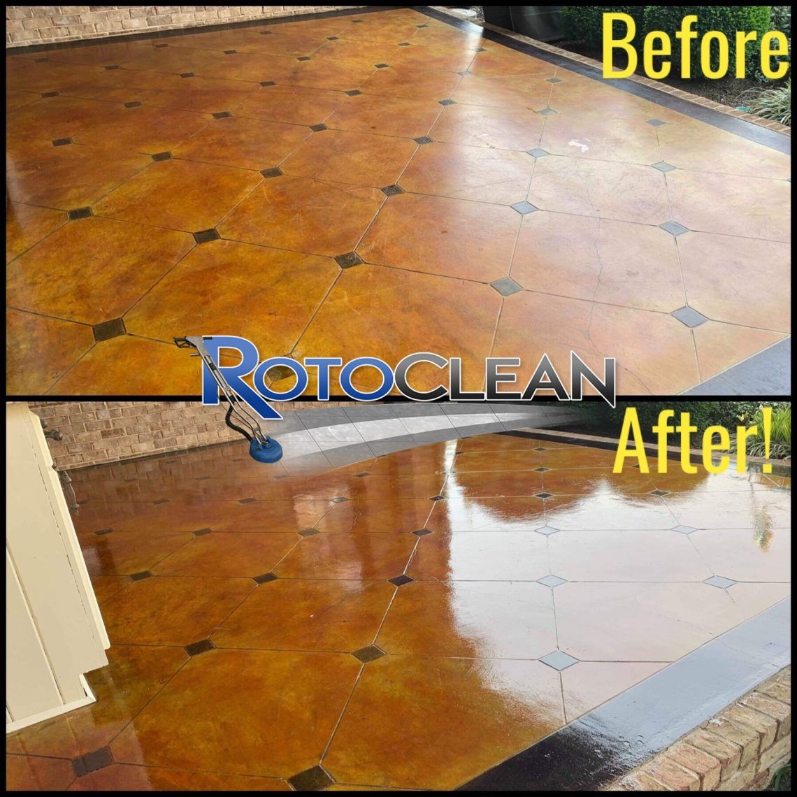 Shiny  Concrete Floor — Cordova, TN — Roto Clean