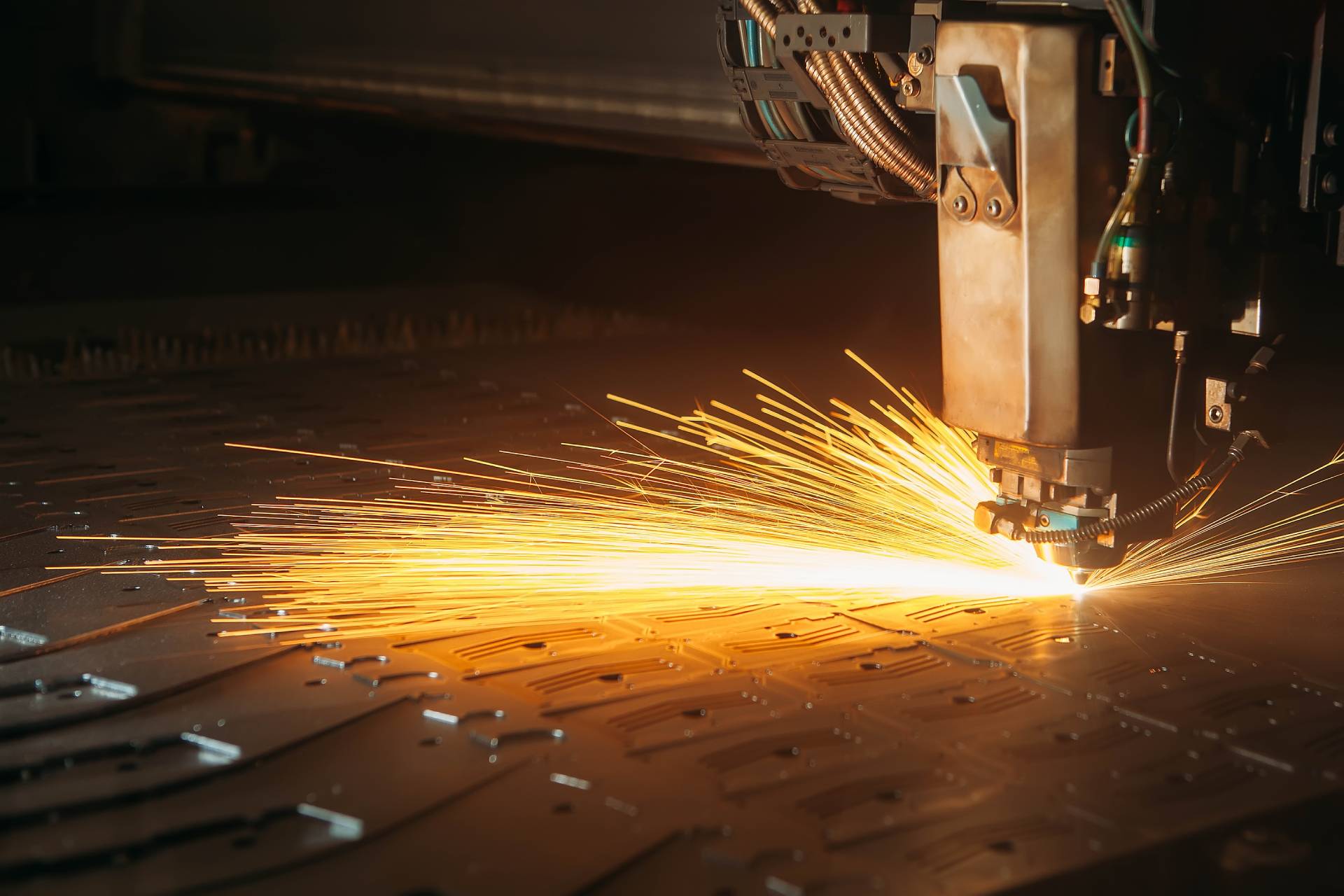 Laserschneiden von Eisen