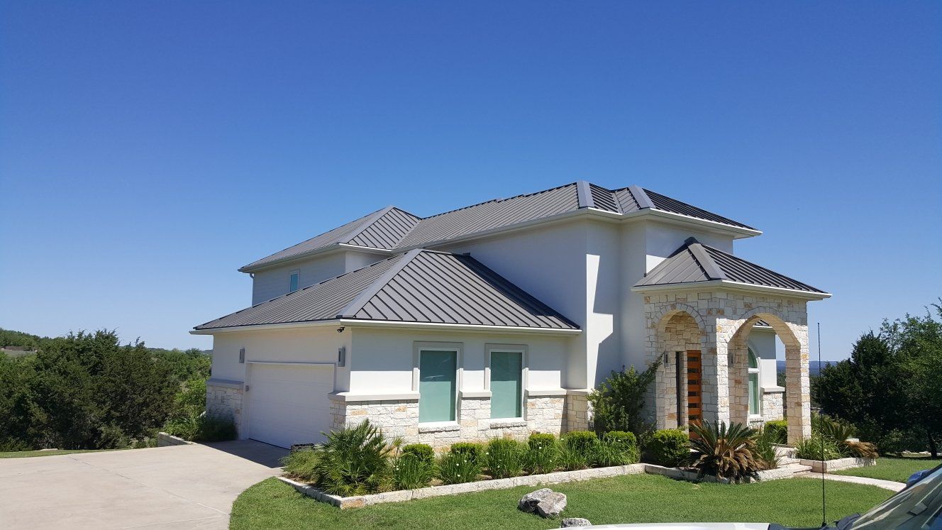 24 Gauge Snaplock Standing Metal Roof Color is Charcole