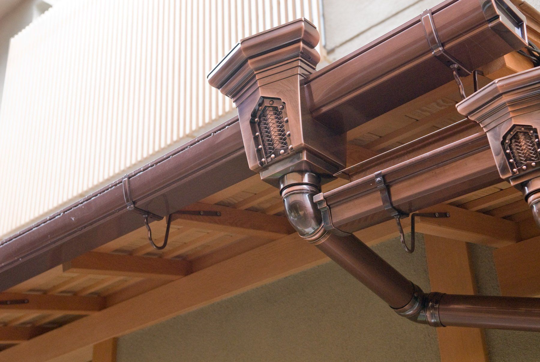 Custom Copper Gutters