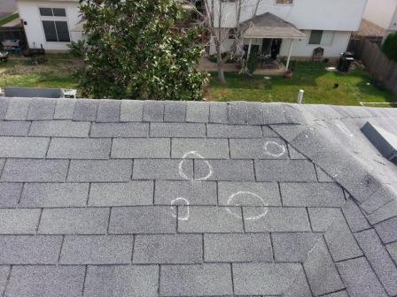 Hail Damage Shingle Roof Austin Roofing and Construction
