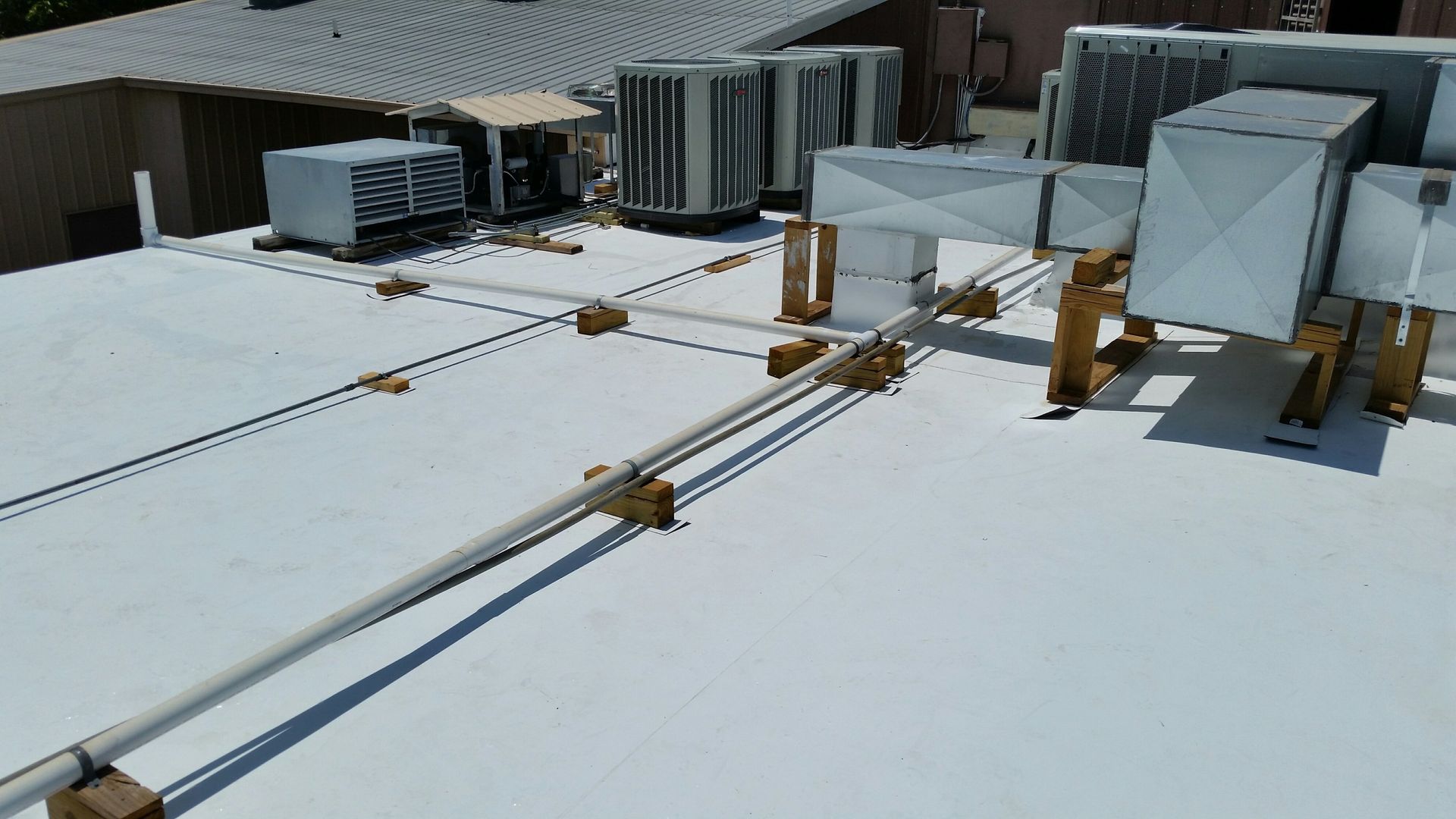 TPO  Commercial Roof Austin Roofing and Construction