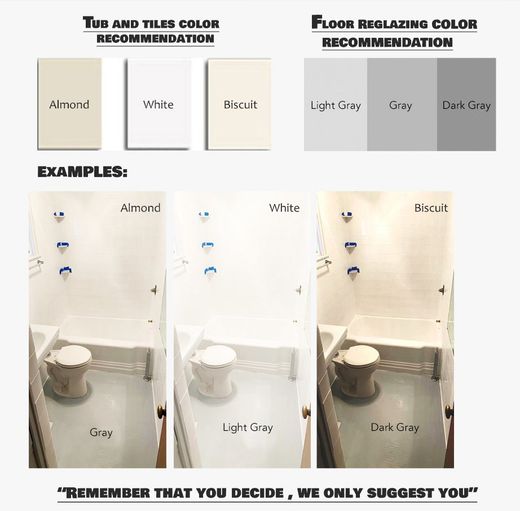 Reglazing Popular Tub & Tile Colors