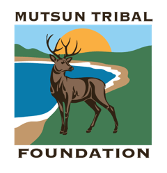 A logo for the mutsun tribal foundation with a deer