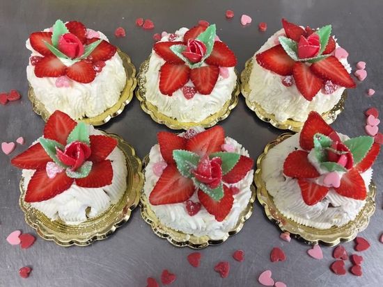 pasticcini alle fragole