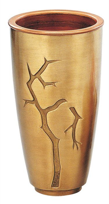 Vaso portafiori in bronzo