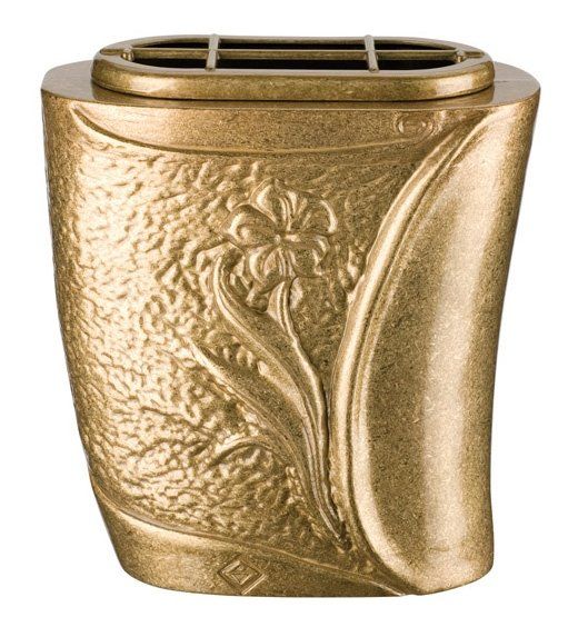 portafiori in bronzo basso