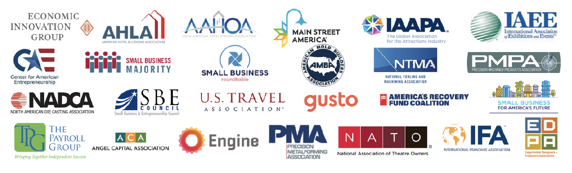 A bunch of logos are lined up on a white background