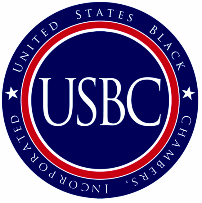 The logo for the united states black chambers of commerce