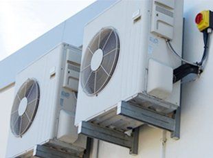 air condition vent machines outside the building