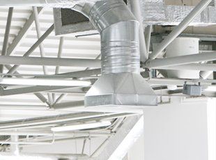 AC duct ventilation pipes
