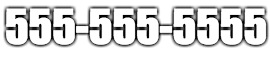 The phone number 555-555-5555 in large white text with a black outline against a plain background.