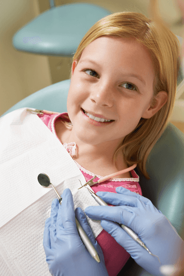 A young patient, smiling