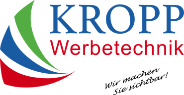 A logo for a company called kropp werbetechnik