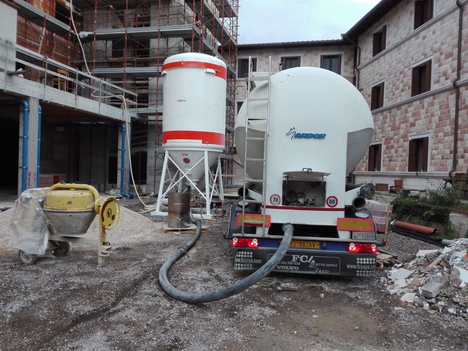 lorry for construction