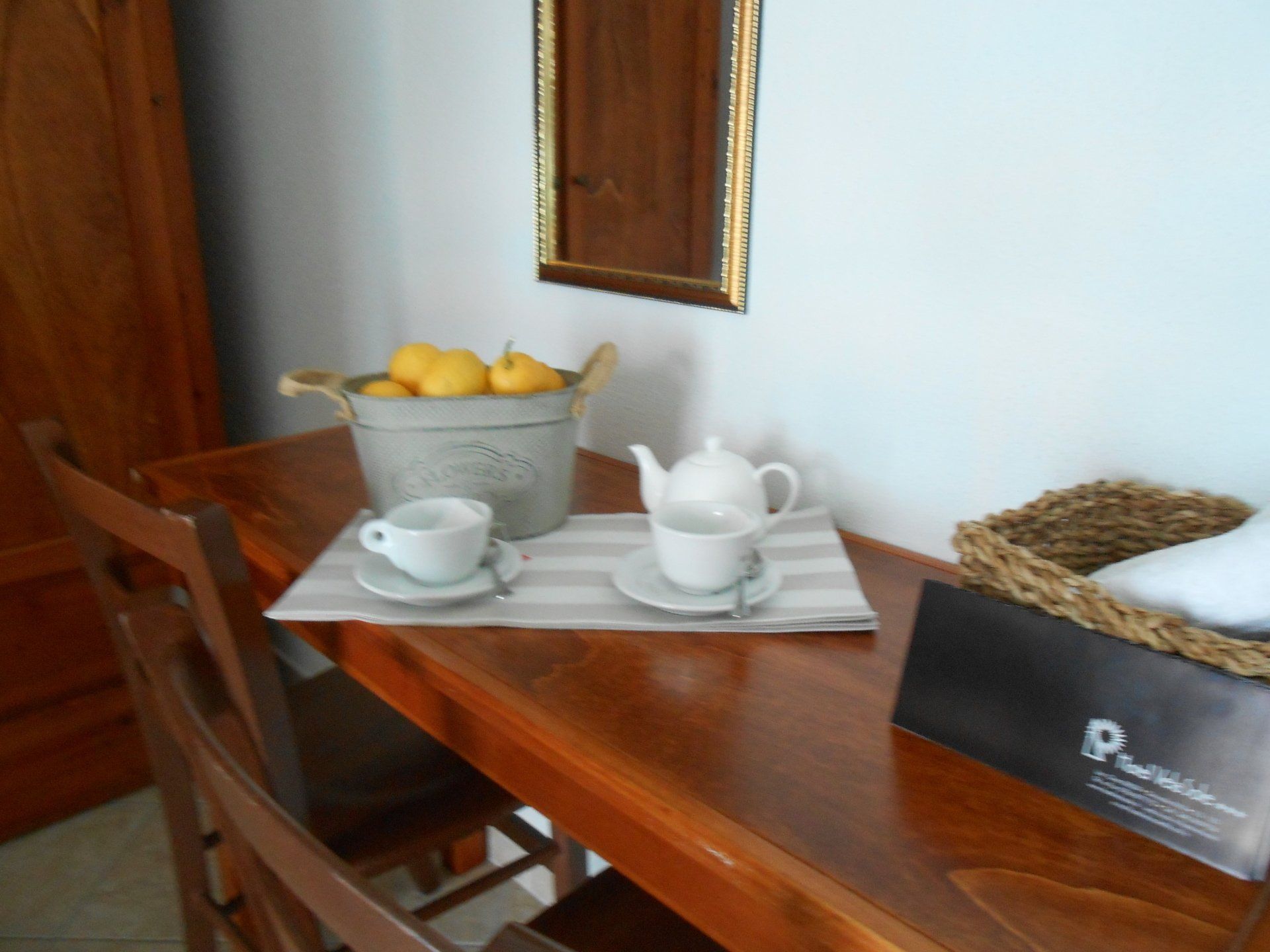 table set for breakfast