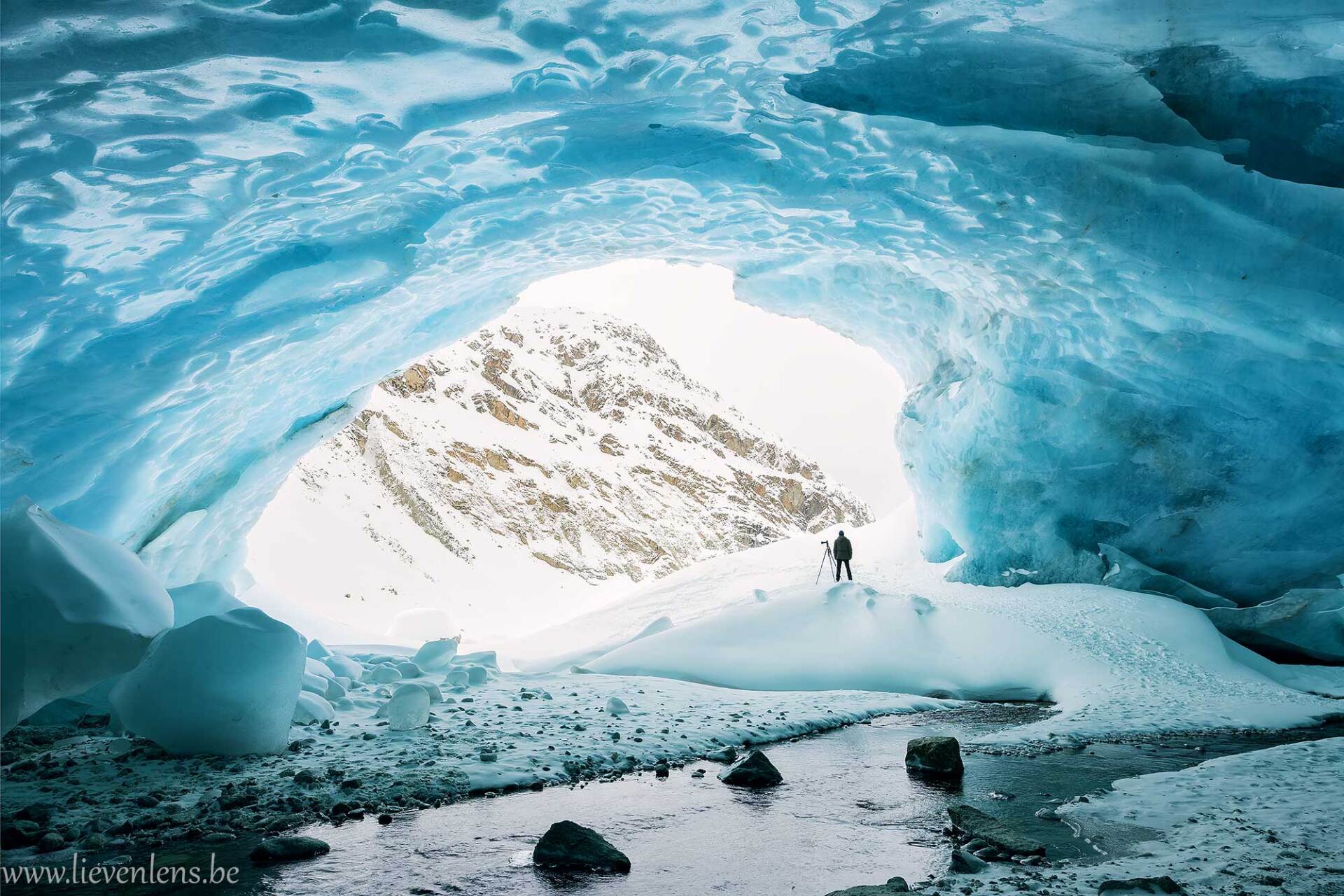 ice cave switserland - swiss glacier