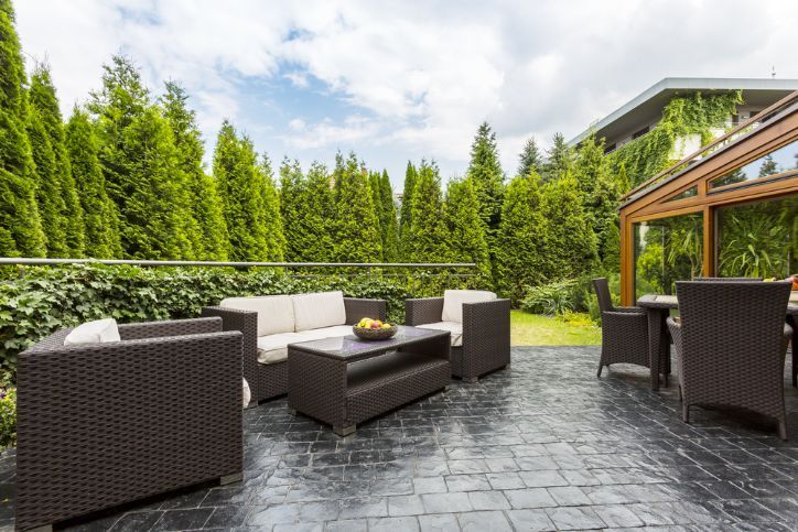Large Paved Outdoor Patio — Cannonvale Concrete Products in Cannonvale, QLD
