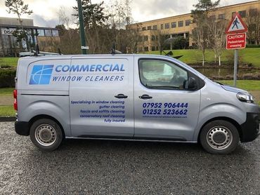 my van window cleaner at work
