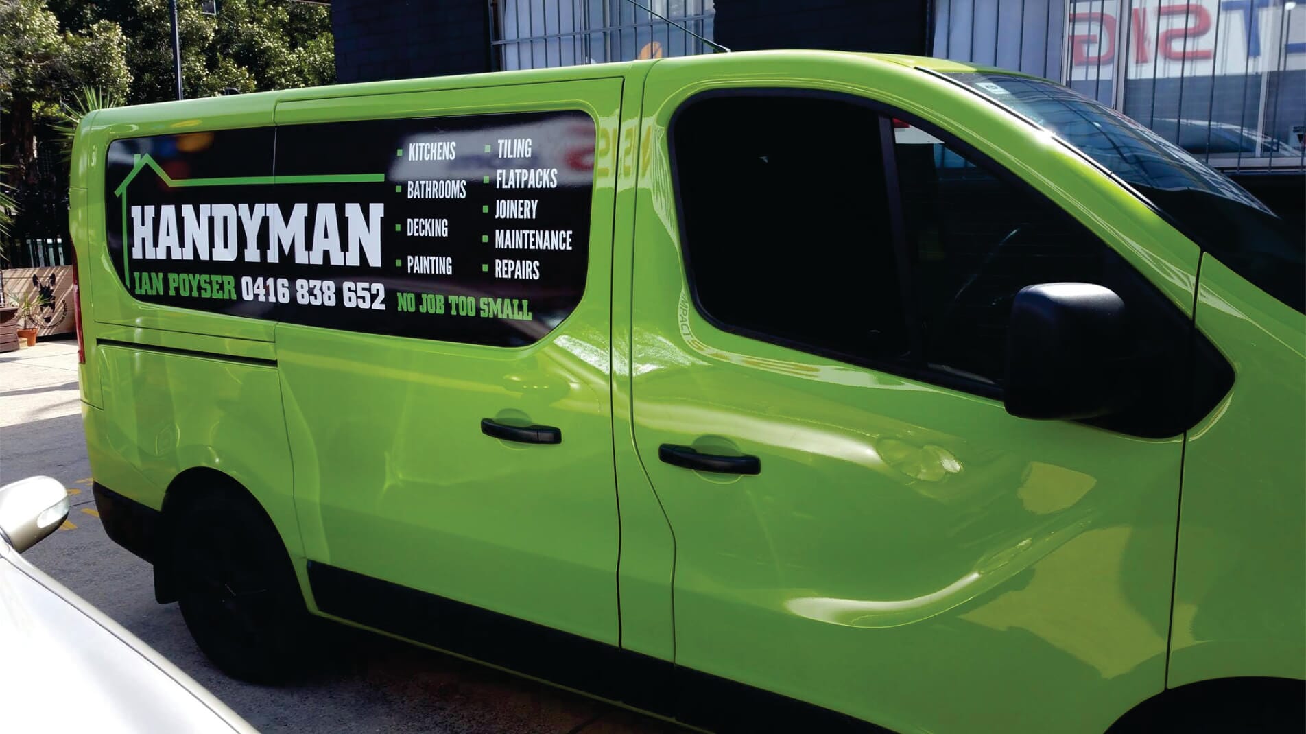Handyman — Vehicle Signage, Wraps, Printing, Graphics in Newcastle, NSW