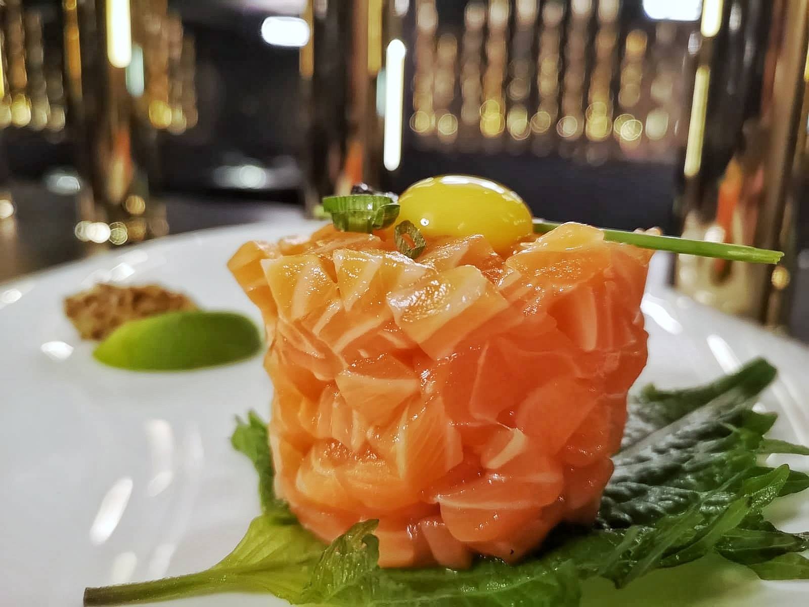 Cubi di salmone