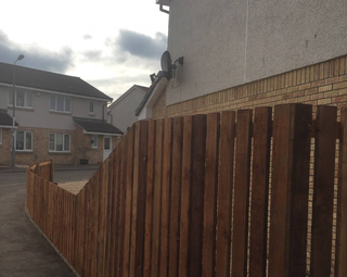 Security fencing installation
