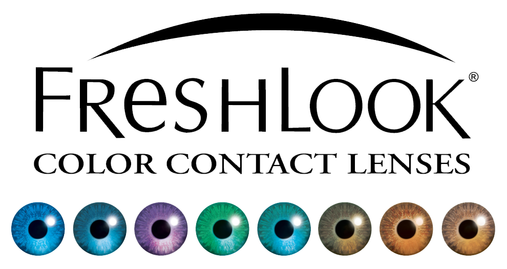 The logo for freshlook color contact lenses