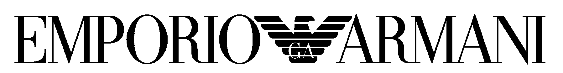 A black and white logo for emporio armani