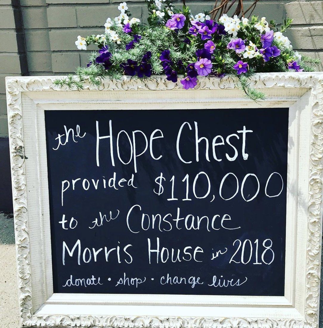 The hope chest provided $ 110,000 to the constance morris house in 2018