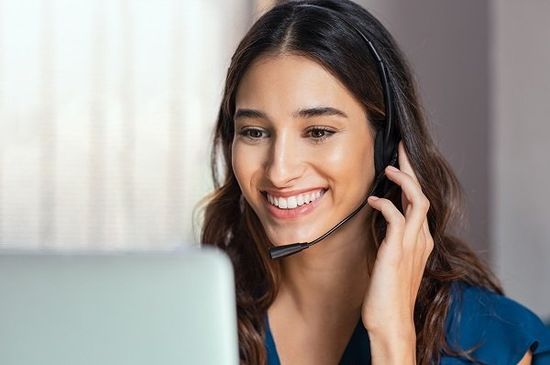 Call Center Operator With Headphones — Norfolk, VA — Secretariats Inc.